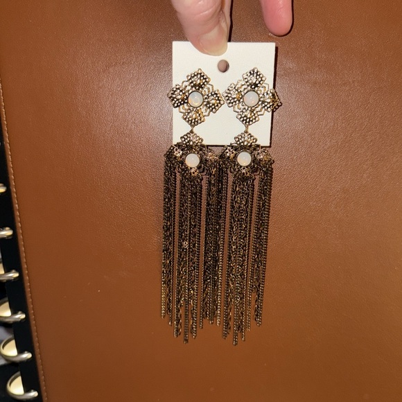 NWT Free People Gold Culver Earrings - Picture 7 of 7